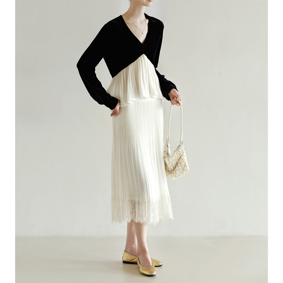 Damen Elegante Bluse mit Drapierung Drune