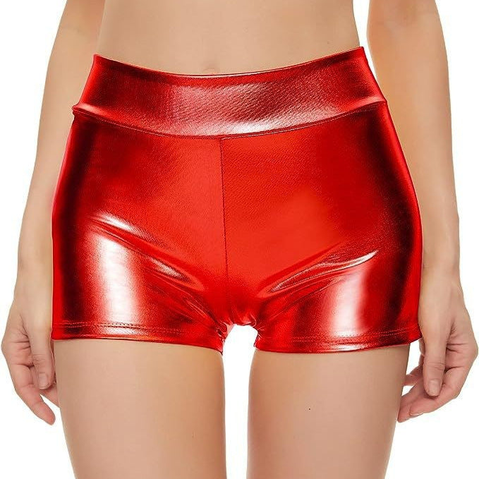 Damen Sportliche Hochbund Shorts Drune
