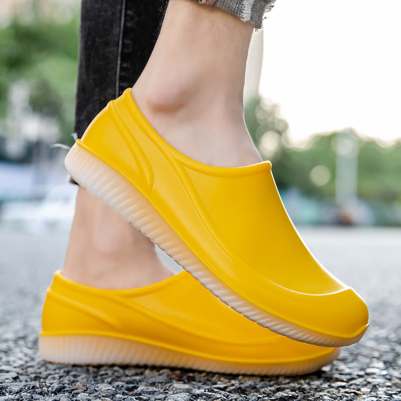 Unisex Wasserdichte Schlupf-Clogs mit stoßdämpfender EVA-Sohle und ergonomischer Fußmulde Drune
