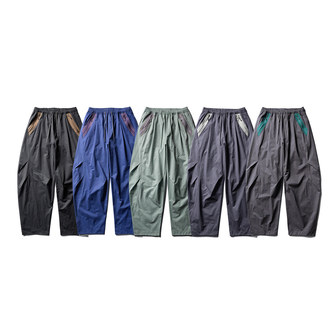 Herren Weite Ripstop-Freizeit-Hose mit elastischem Bund, Reißverschlusstaschen und Knie-Paneelen Drune