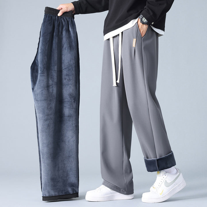 Herren Luxuriöse Fleece-Loungewear-Hose