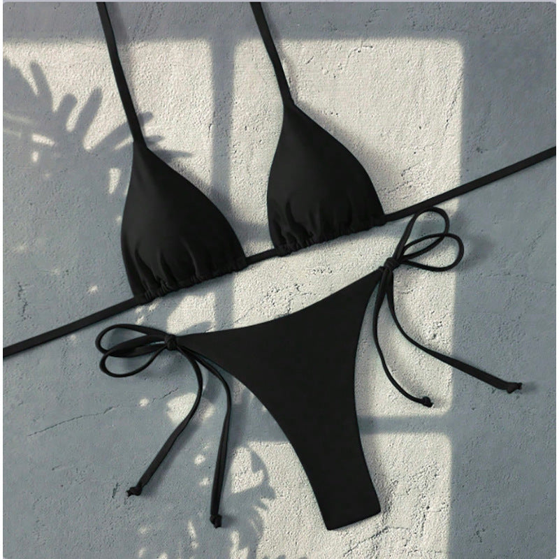 Damen Spaghetti-Träger-Bikini Set Drune