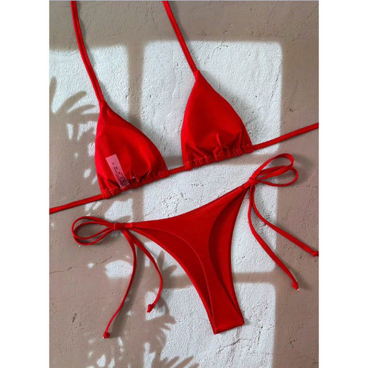 Damen Spaghetti-Träger-Bikini Set Drune