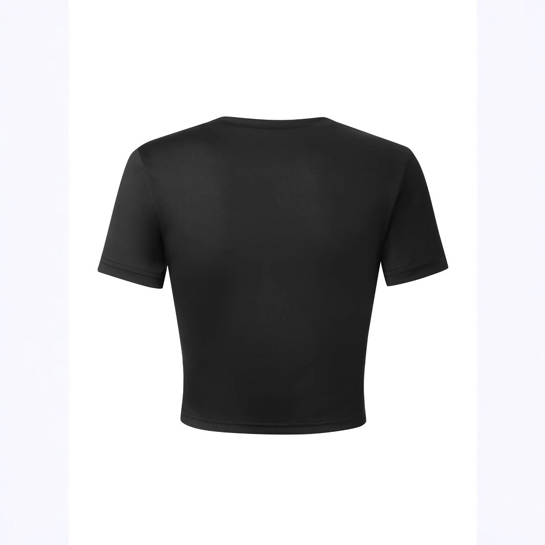 Damen T-Shirt mit fröhlichen Kirschmotiven und hochwertigem Baumwollmaterial Drune