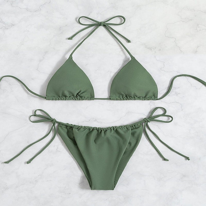 Damen Triangel-Bikini mit verstellbaren Bändern Drune