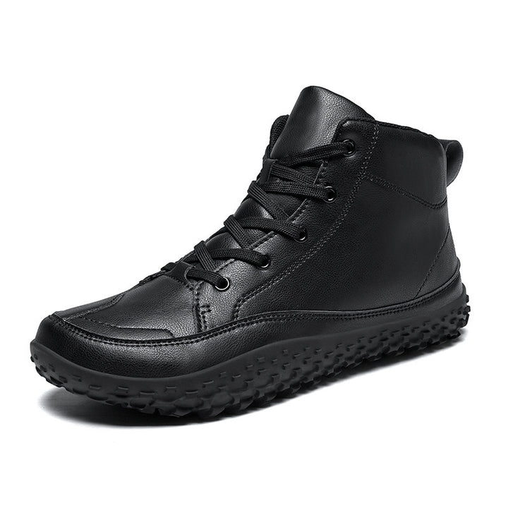 Herren nan urbaner Leder-Sneakerboot mit gepolstertem Schaft und griffiger Profilsohle Drune