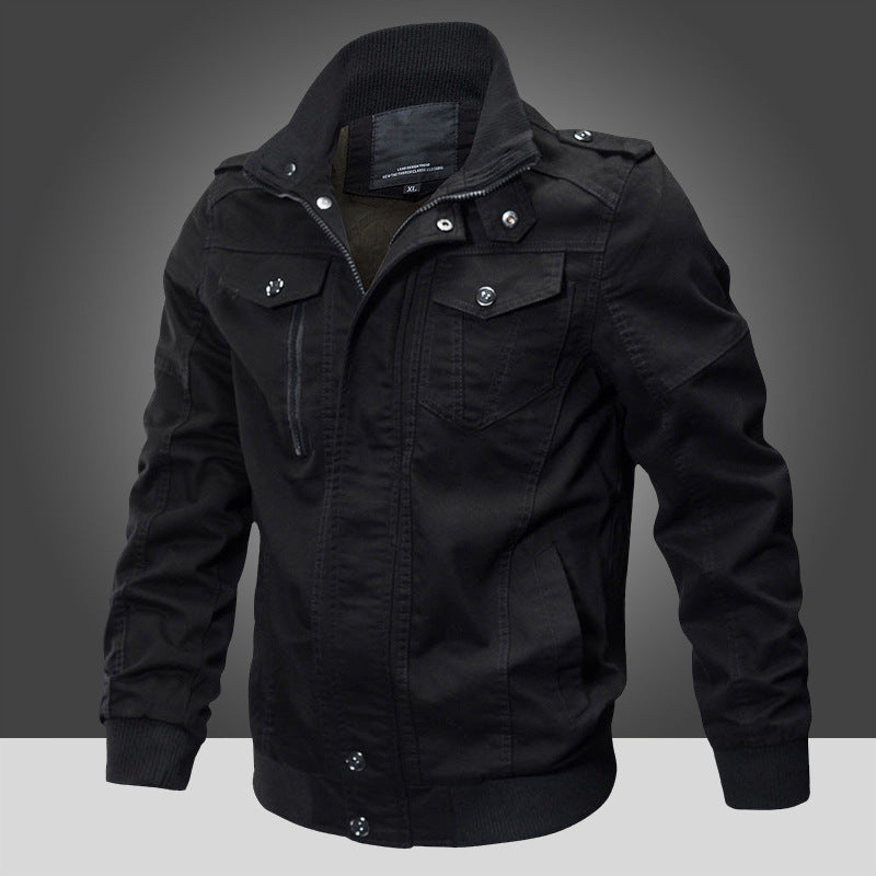Herren Militärjacke mit praktischen Taschen Drune
