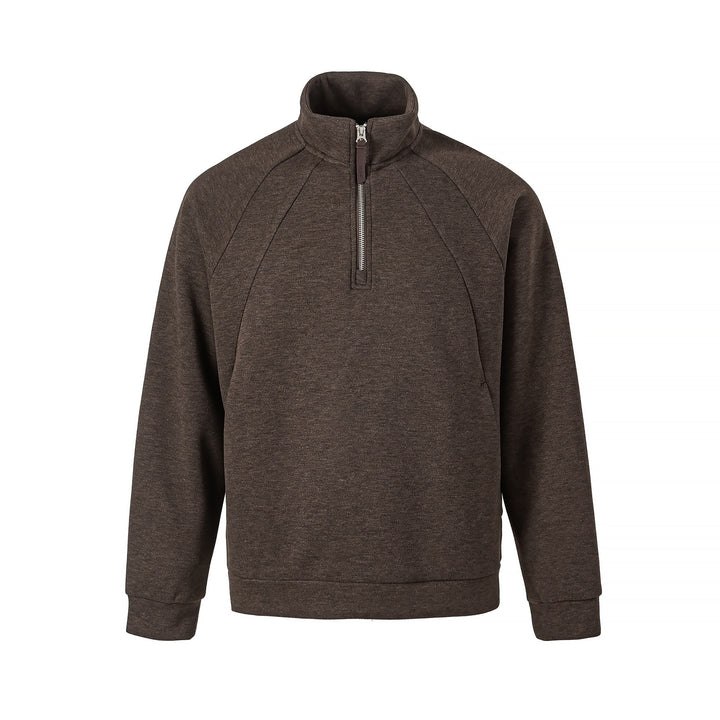 Unisex Halb‑Zip Oversize Sweatshirt mit Stehkragen und Raglanärmeln Drune