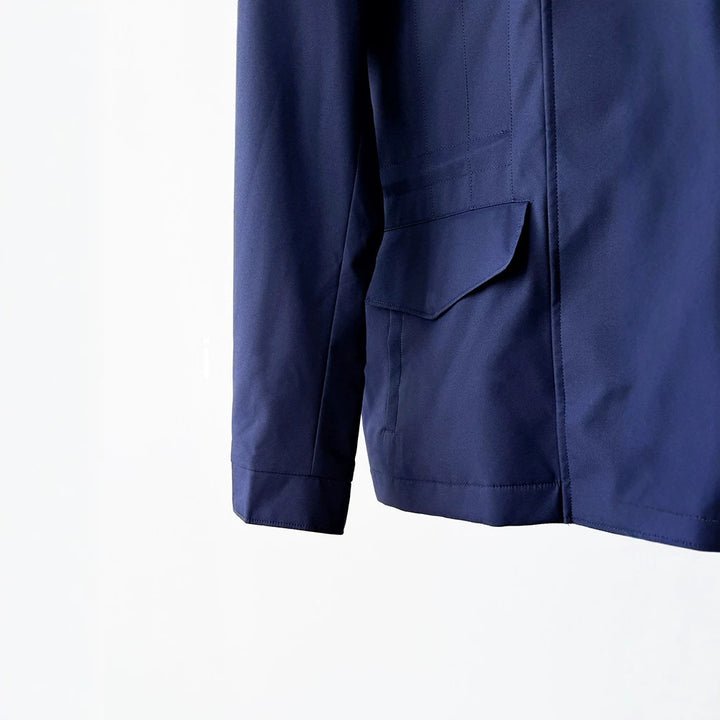 Damen moderne Utility-Jacke mit hohem Kragen Drune