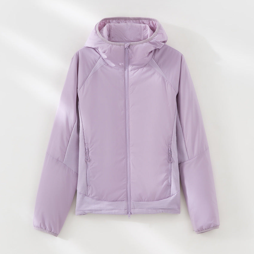 Damen Leichte Wind- und Thermojacke mit Kapuze, gesteppter Innenlage und Zweiwege-Reißverschluss Drune