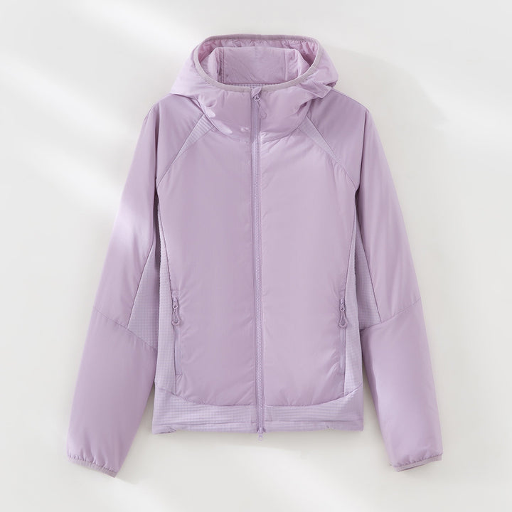 Damen Leichte Wind- und Thermojacke mit Kapuze, gesteppter Innenlage und Zweiwege-Reißverschluss Drune