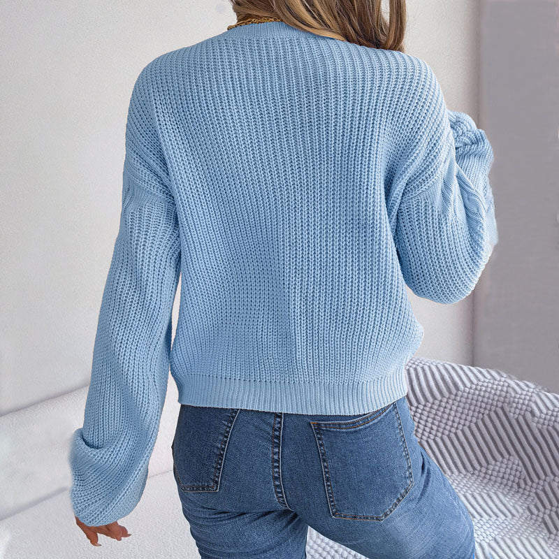 Drune | Zopfmuster Pullover aus Weichem Garn