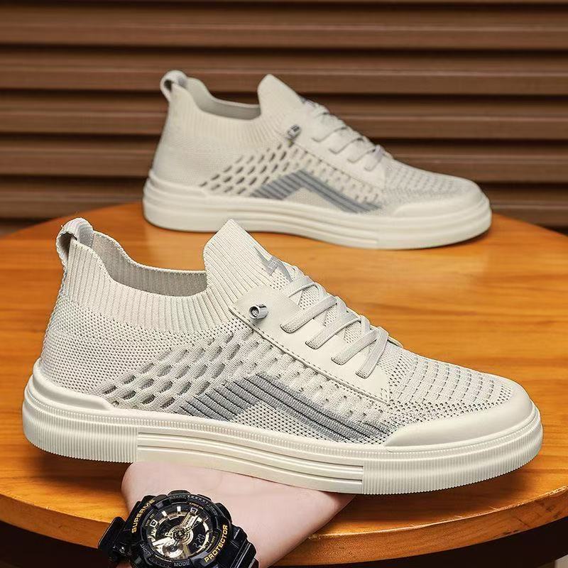 Herren Atmungsaktive Strick-Sneaker mit sockenhaftem Schaft und dämpfender Gummisohle Drune