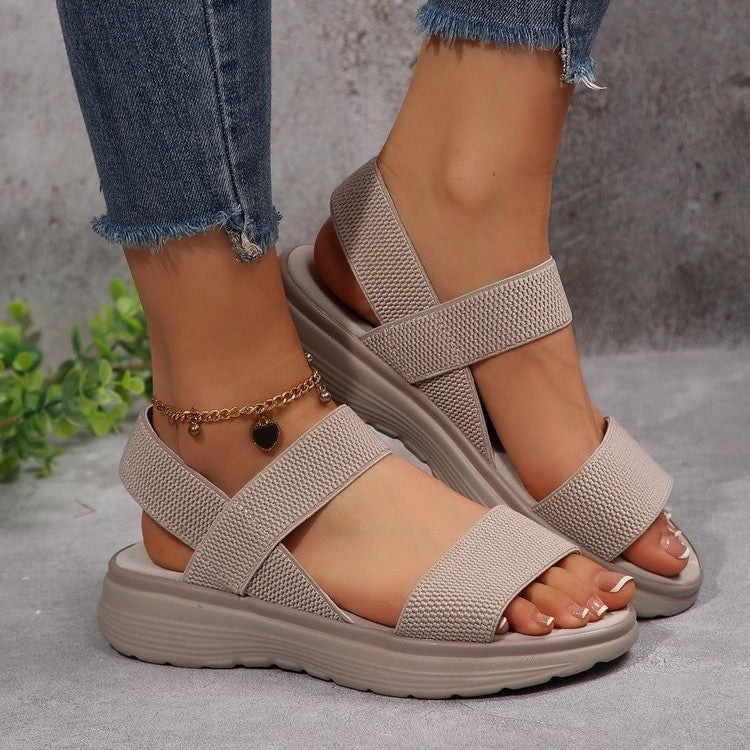 Damen Freizeit-Sandalen mit verstellbaren Riemen und rutschfester Sohle Drune