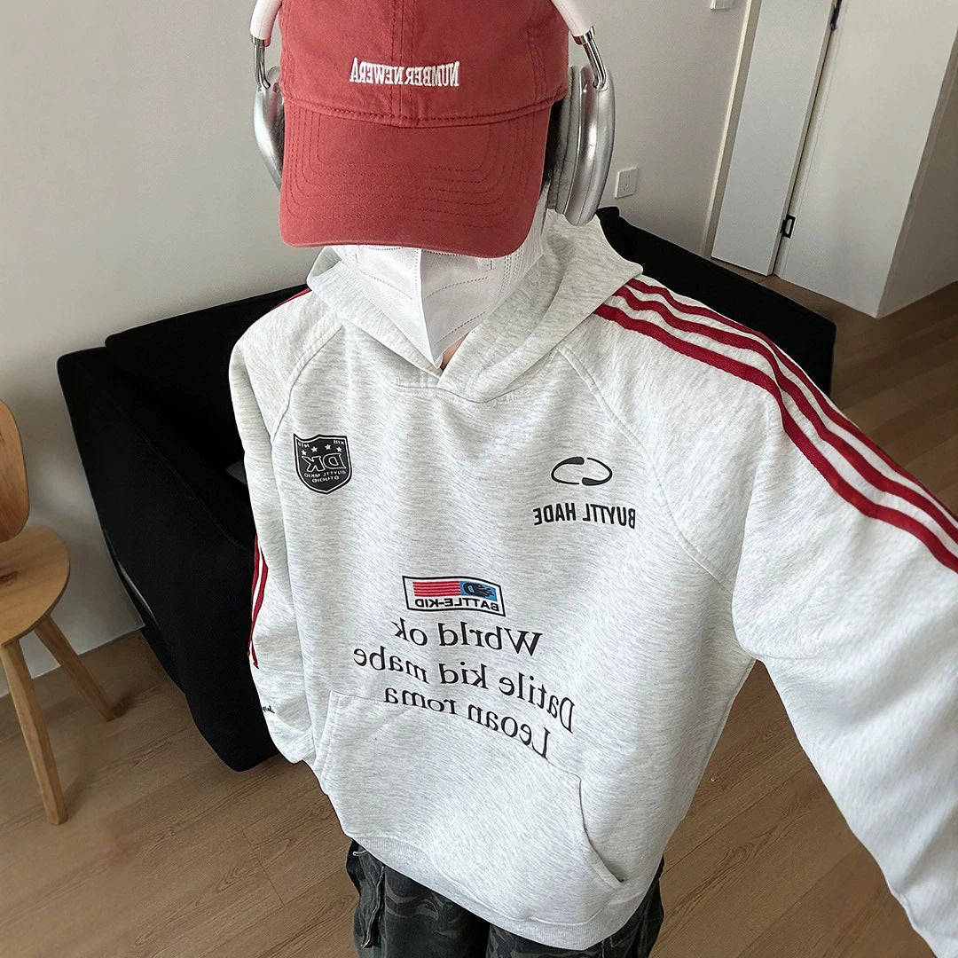 Unisex Urbaner Kapuzenpullover mit kreativen Grafiken Drune