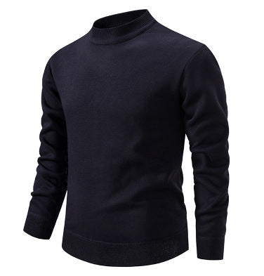 Herren Hochwertiger Strickpullover mit modernem Stehkragen Drune