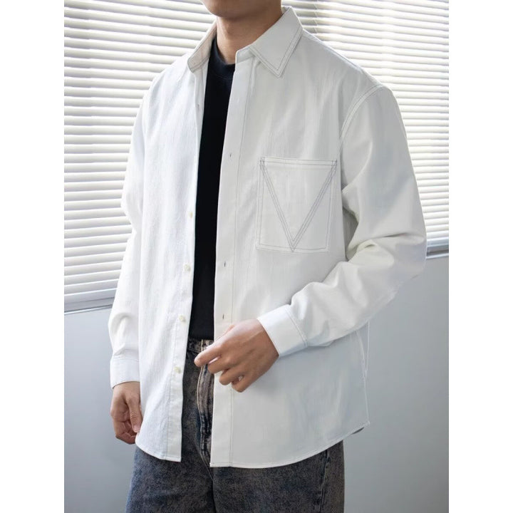 Herren Casual Hemd mit Taschen Drune