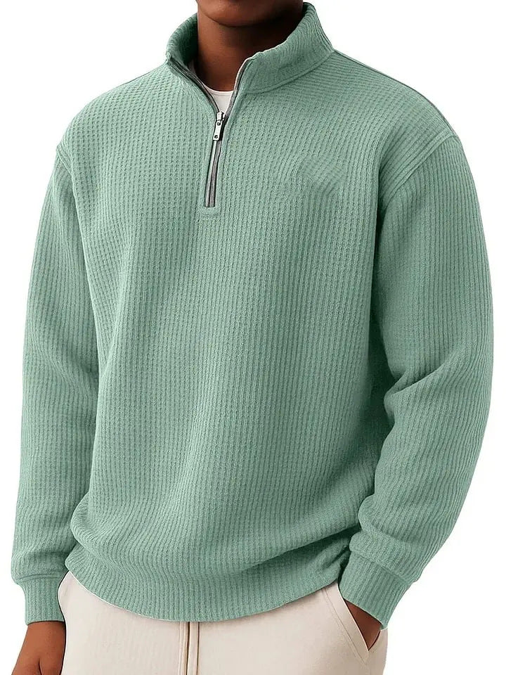 Herren Hochwertiger Pullover mit Reißverschluss Drune