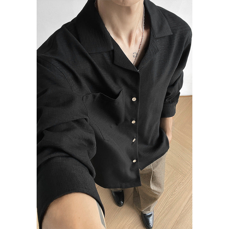 Herren Modische leichte Hemdbluse Drune