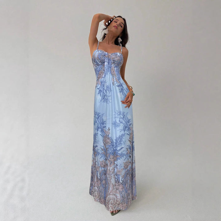 Damen Maxikleid mit floralem Design Drune