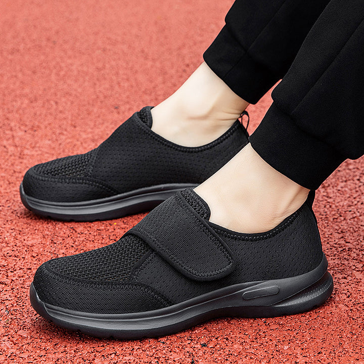 Unisex nan atmungsaktive Komfort-Halbschuh mit Klettverschluss und ergonomischer Dämpfung Drune