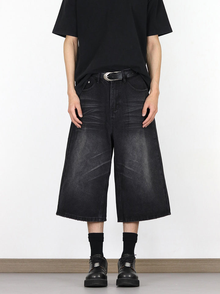 Herren Modische Dialen Denim-Cargo-Shorts Drune