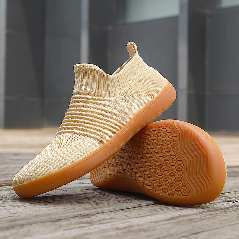 Unisex nan sockenähnlicher Stricksneaker mit elastischem Schaft und rutschfester Gummisohle Drune