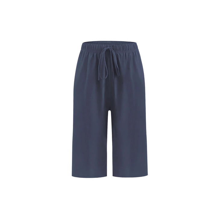 Damen Bequeme Hochwaist Bermudashorts Drune