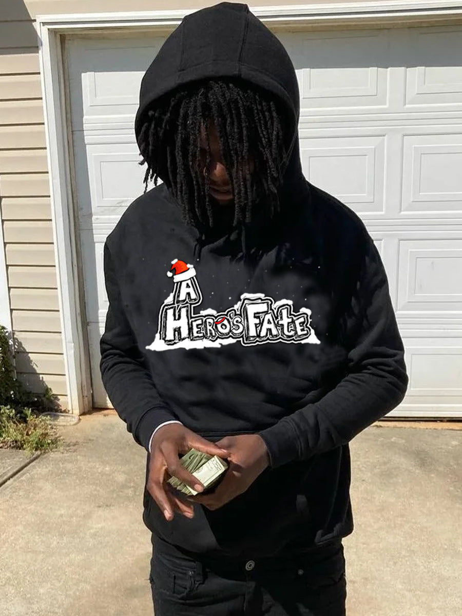 Herren Hoodie mit kreativem Aufdruck und lässigem Schnitt Drune