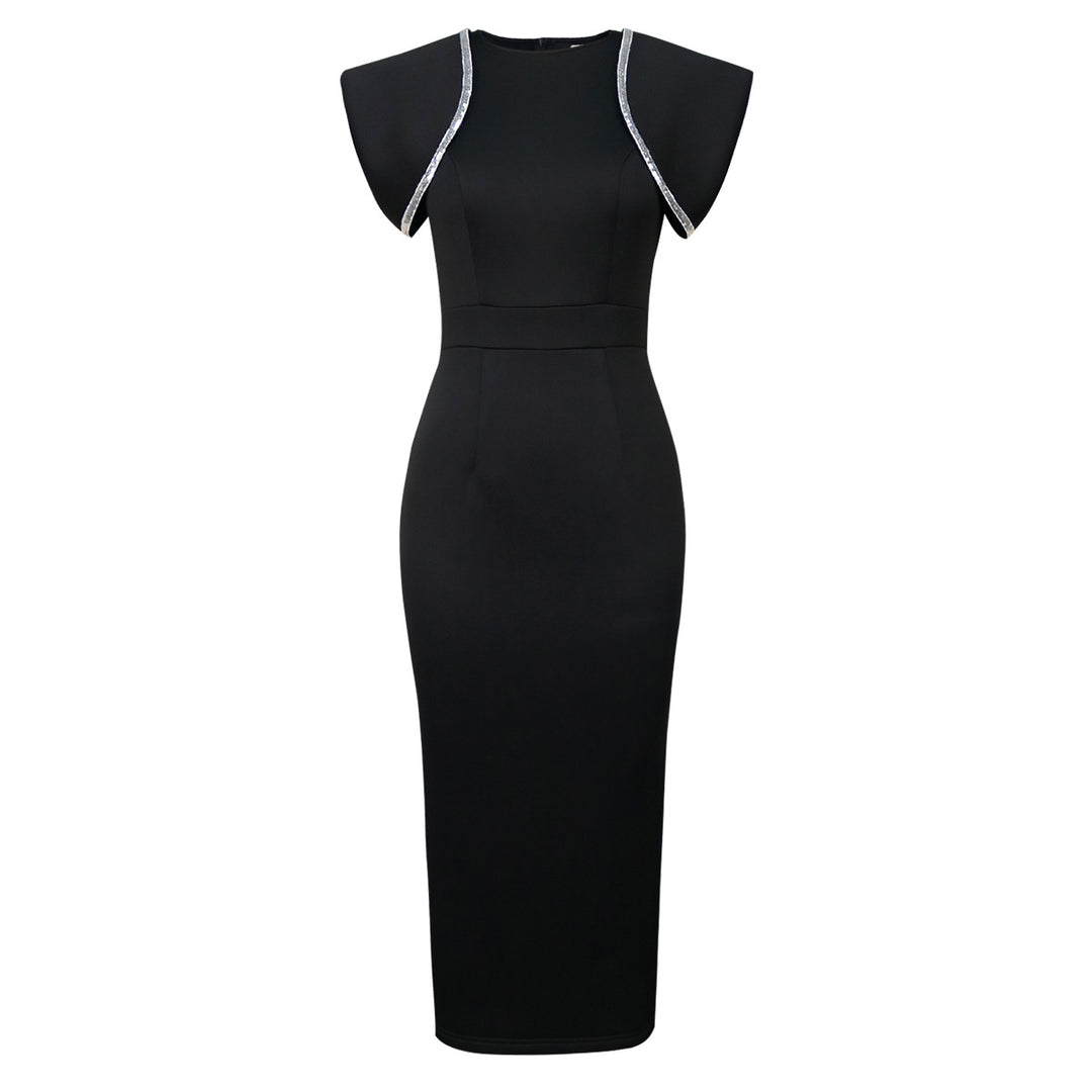 Damen Figurbetontes Kleid mit dekorativem Rüschen-Design Drune