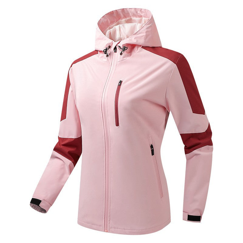 Herren Atmungsaktive Softshell‑Hardshell‑Hybridjacke mit Kapuze und wasserdichten Reißverschlusstaschen Drune