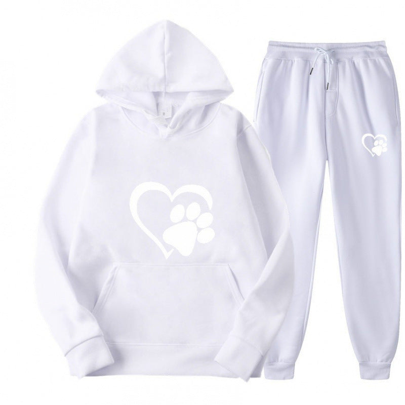 Damen Kuscheliger Hoodie und Jogginghose Set Drune