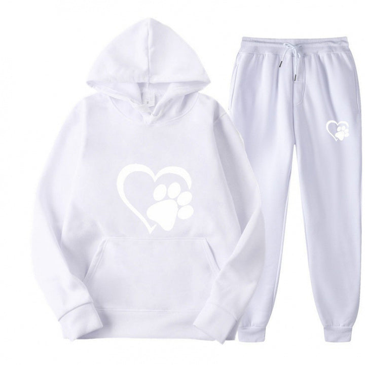 Damen Kuscheliger Hoodie und Jogginghose Set Drune