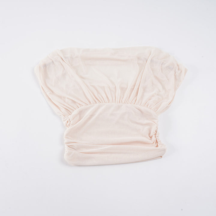 Damen elegantes Oberteil mit Rüschendetails und figurbetonten Schnitt Drune