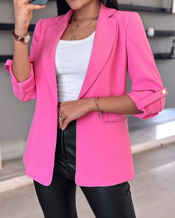 Damen Elegante und modische Blazerjacke mit perfekter Passform Drune