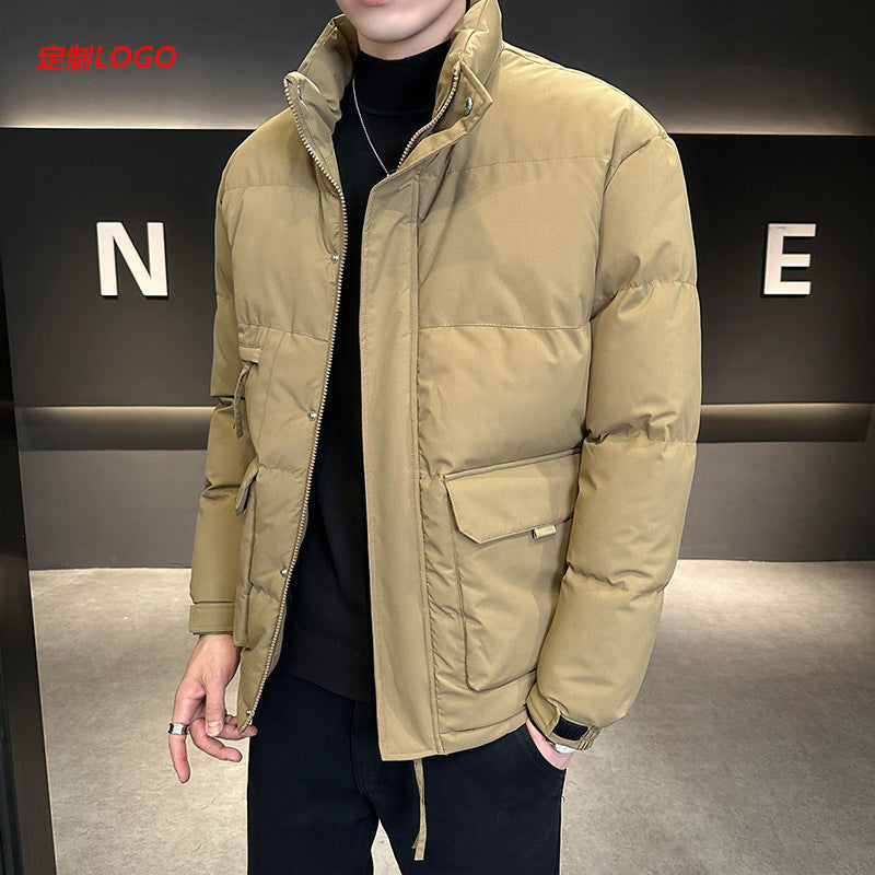 Herren Thermo-Steppjacke mit hohem Stehkragen und aufgesetzten Pattentaschen Drune