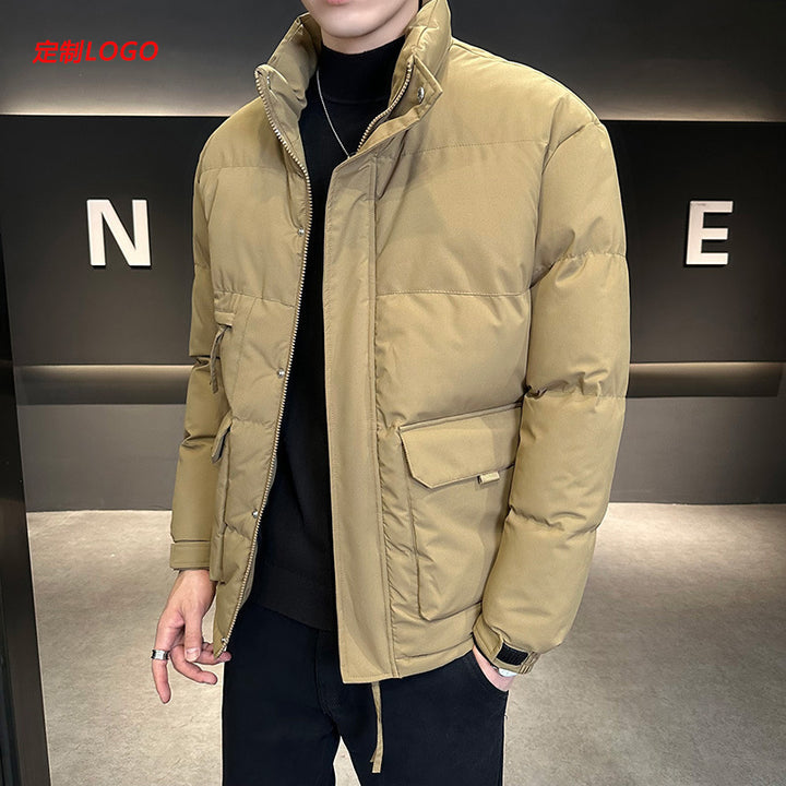 Herren Thermo-Steppjacke mit hohem Stehkragen und aufgesetzten Pattentaschen Drune