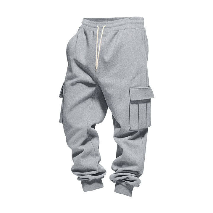 Herren Cargo-Jogginghose aus Baumwollfleece mit elastischem Bund und Beinbündchen Drune