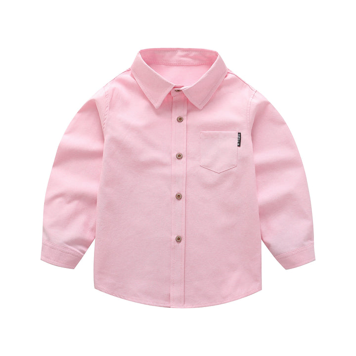 Unisex Langarmbluse mit modischer Brustapplikation Drune
