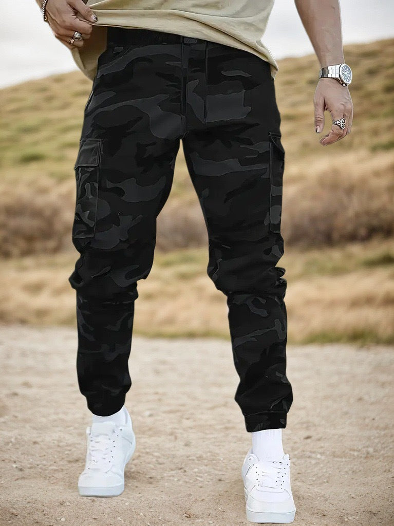 Herren Camouflage Cargo-Hose Drune