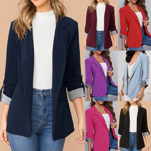 Damen modischer Blazer mit schickem Innenfutter Drune