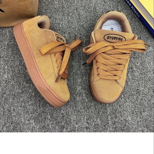 Damen modische Sneaker mit luxuriösem Veloursleder und komfortabler Dämpfung Drune