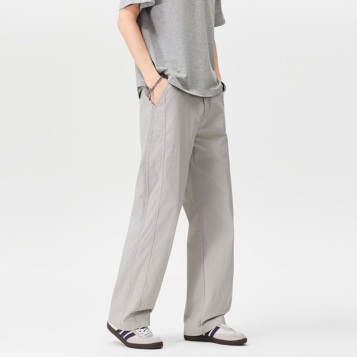 Damen Bequeme Weitgeschnittene Stoffhose Drune