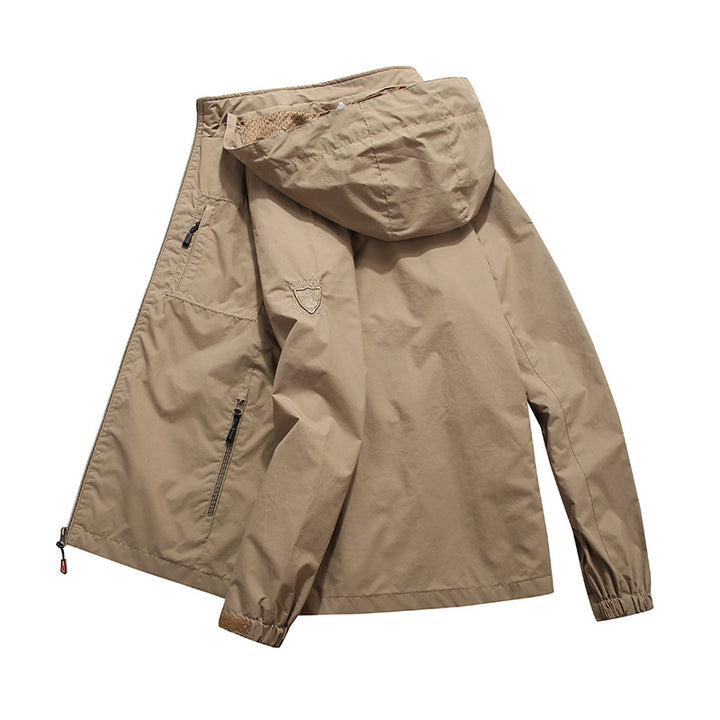 Herren Technische Outdoorjacke mit verstellbarer Kapuze Drune