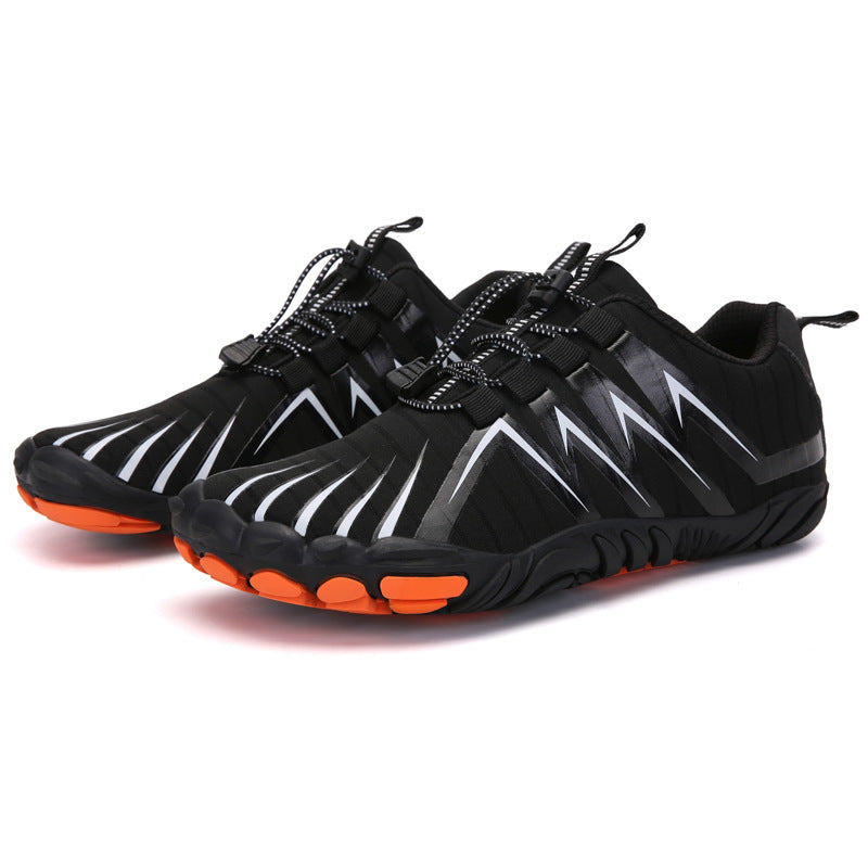 Damen nan elastischer Aquasport-Schuh mit Schnellzugverschluss, rutschfester Gummisohle und flexiblem Zehenschutz Drune