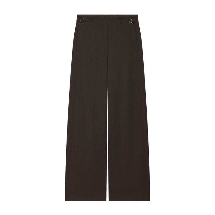 Damen Weite High Waist Culotte‑Hose mit klarer Frontnaht und seitlichen Taillenriegeln Drune