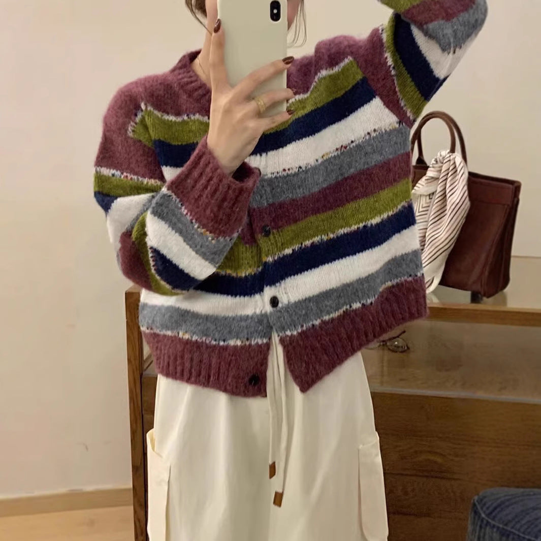Damen modischer Strickcardigan Drune