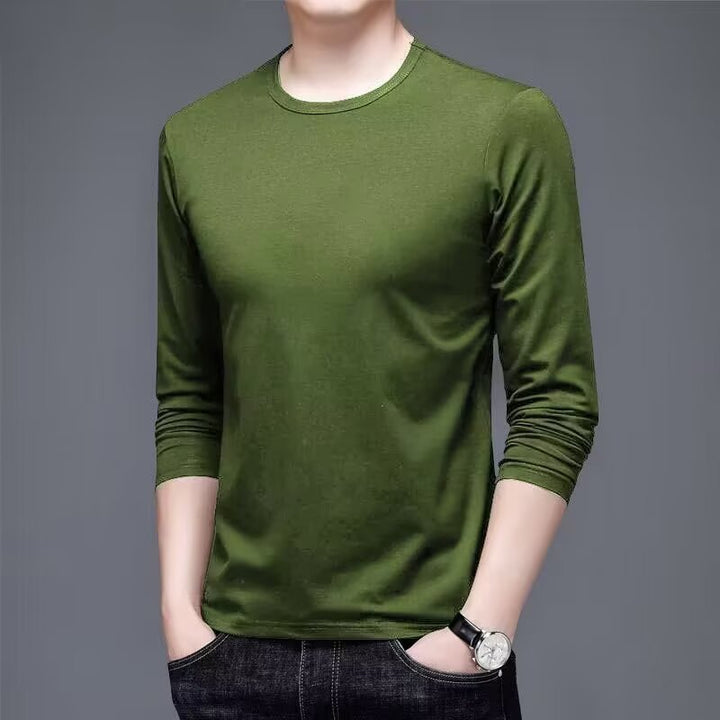 Herren Langarmshirt mit eleganter Textur Drune