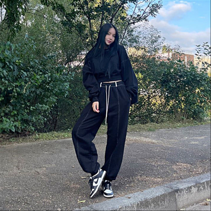 Damen sportliches Loungewear-Set mit lässigem Hoodie und bequemen Pants Drune