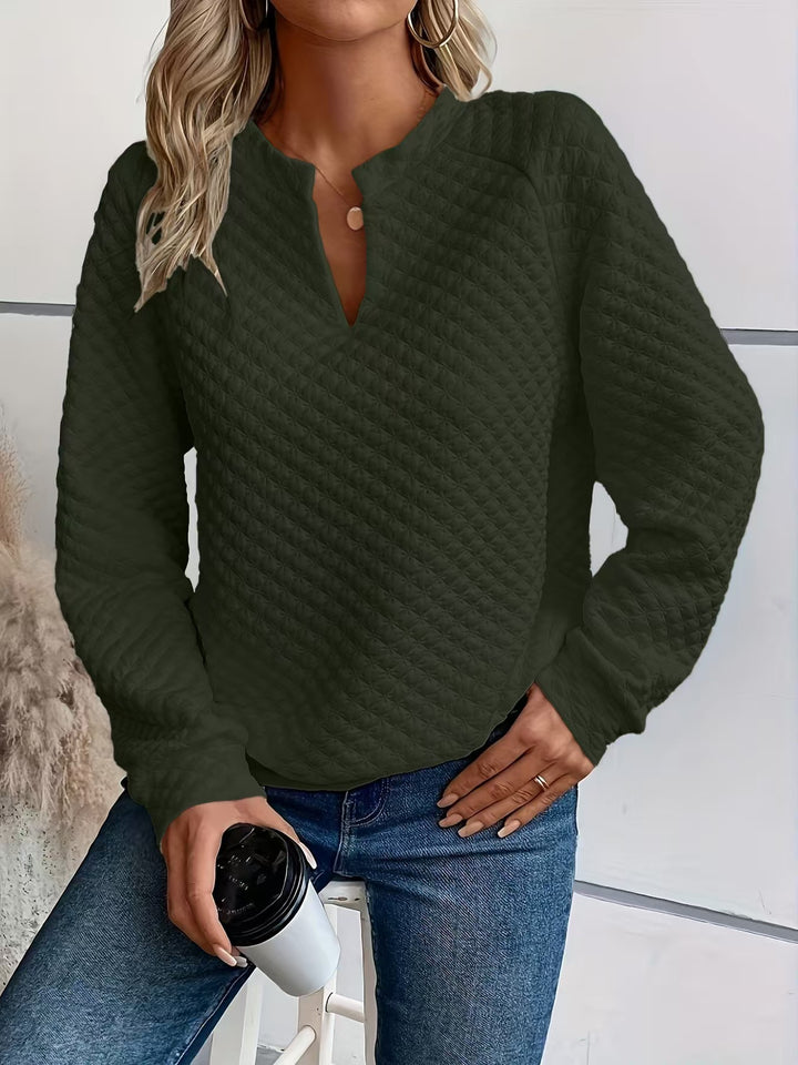 Damen Modischer Stehkragen Pullover Drune
